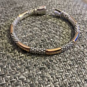 Lagos SS/18k rose caviar bracelet 6.5 inches